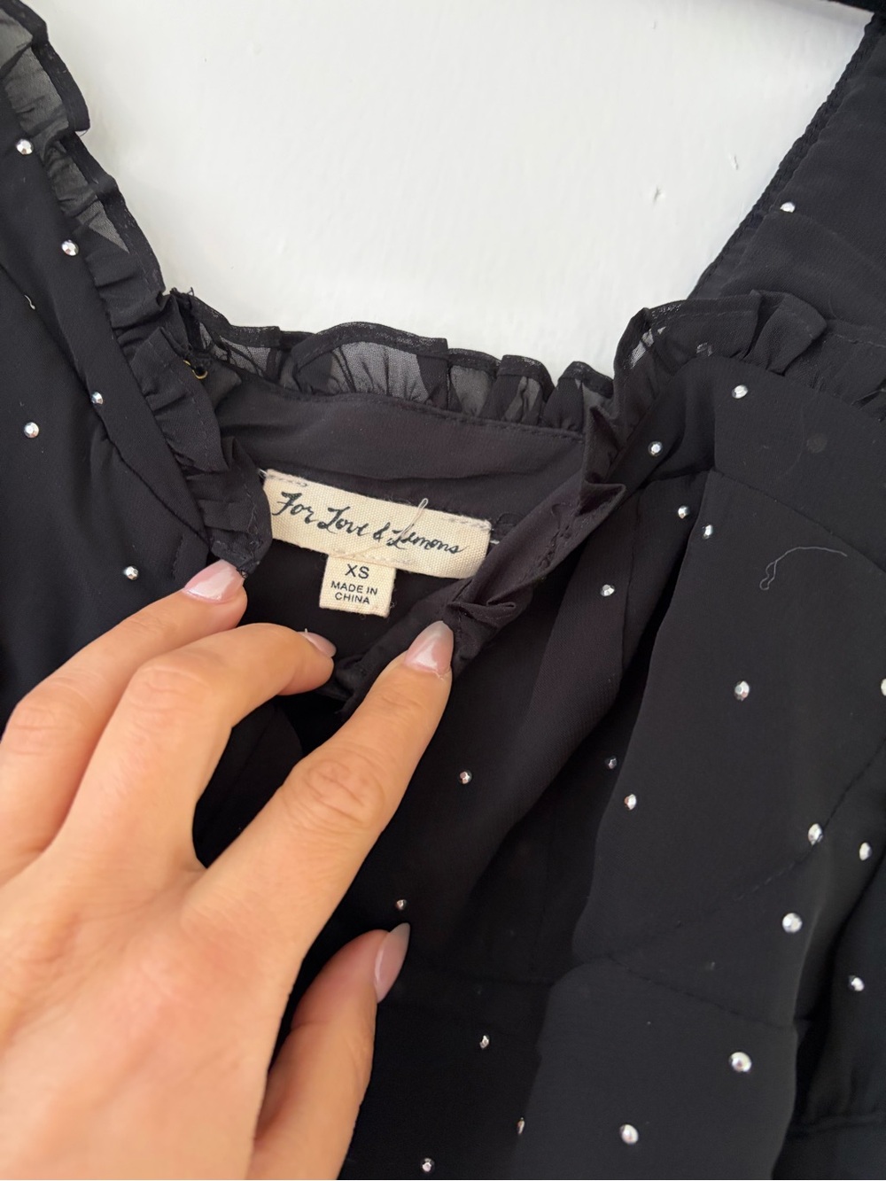 For Love & Lemons Lucky Dice Mini Dress - Picture 4 of 4